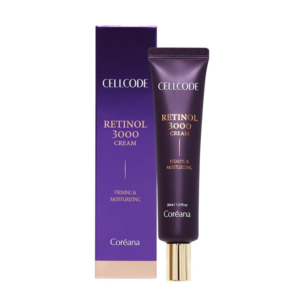 Coréana CELLCODE Retinol 3000 Cream 30ml 1.01fl.oz. – Wrinkle-Improving Night Cream with Stable Retinol & Deep Moisture for Dry, Aging Skin _ Made in KOREA